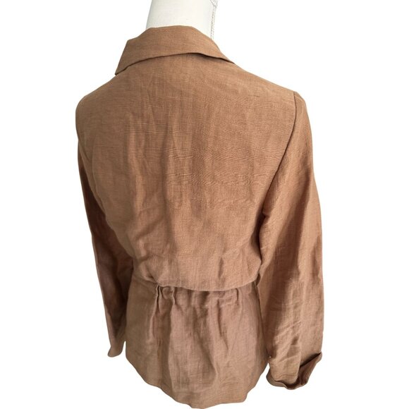 SCOTCH & SODA Raffia Town Paradise Social Belted Jacket Blazer Size Small - Picture 7 of 9